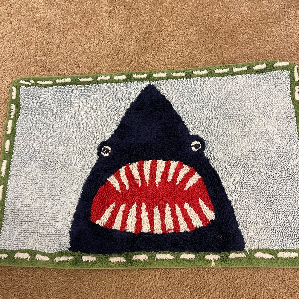 Three Pottery Barn kids shark rugs. Great shape!